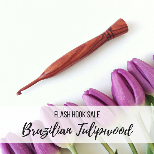 FLASH SALE: Brazilian Tulipwood Crochet Hooks