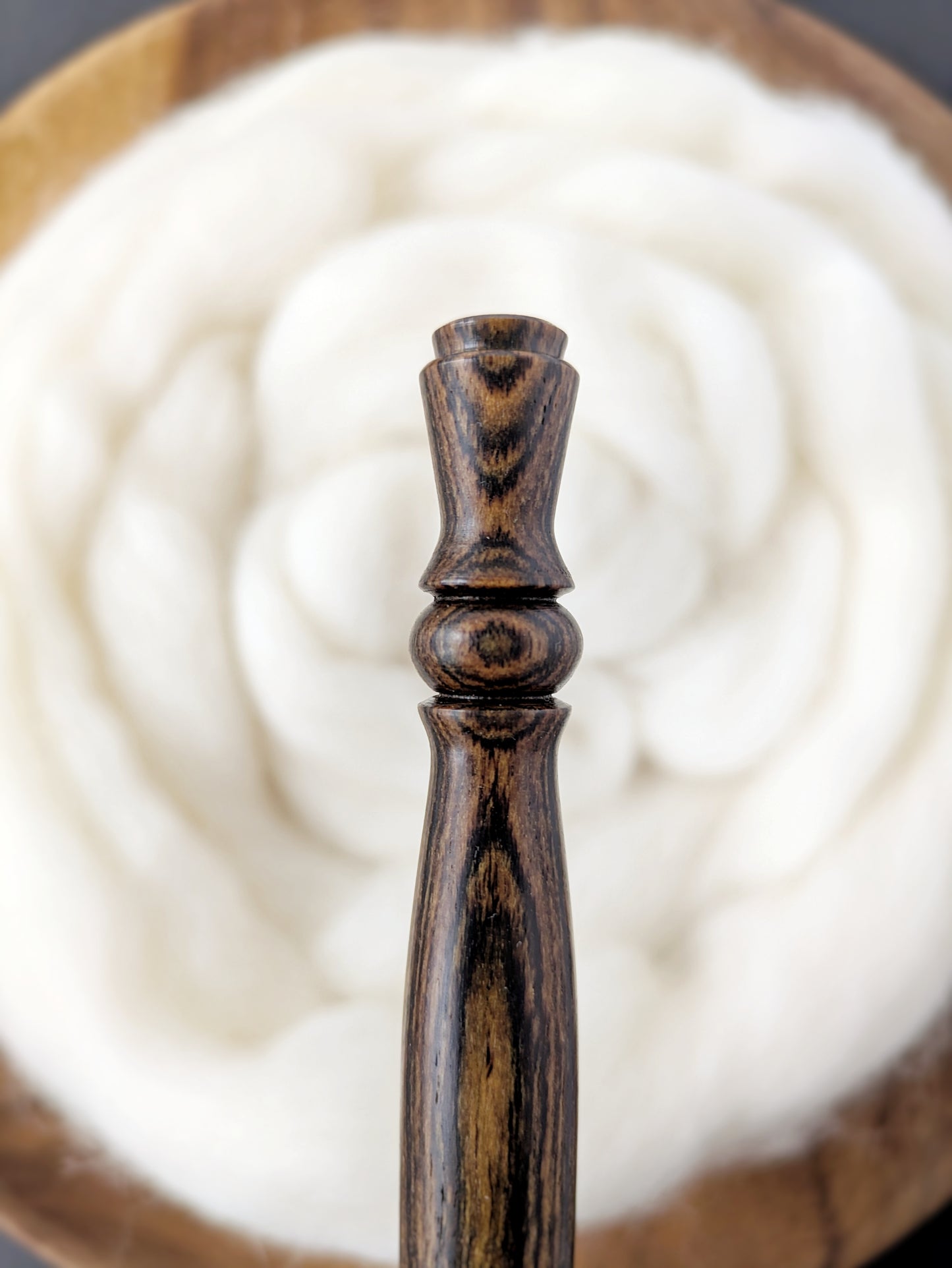 I 5.5mm Bocote Ergonomic Wood Crochet Hook