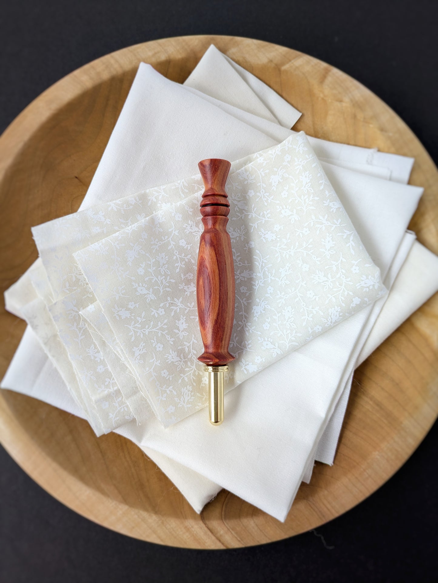 Tulipwood + Gold Ergonomic Wood Seam Ripper