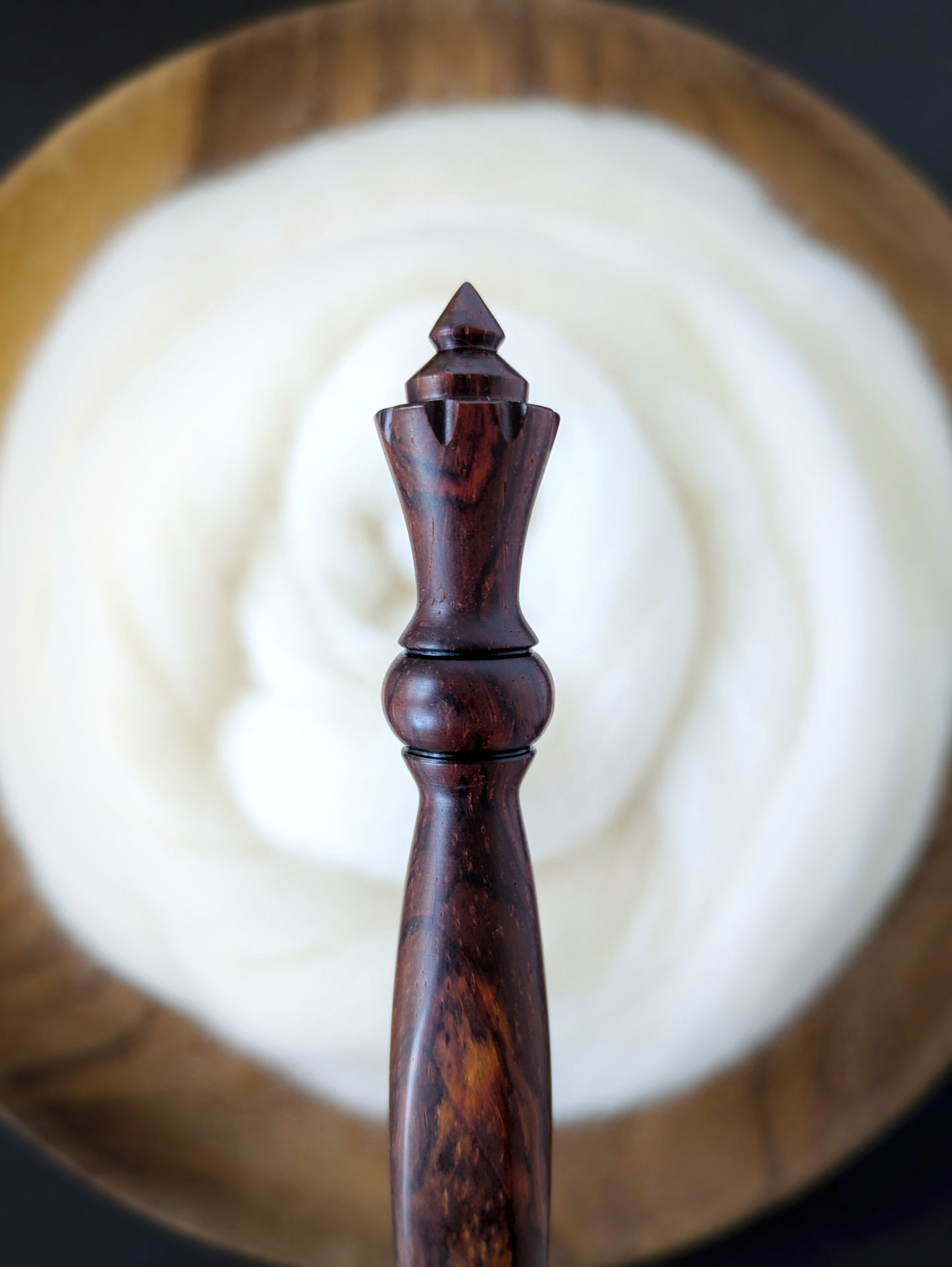 G 4mm Cocobolo Ergonomic Wood Crochet Hook