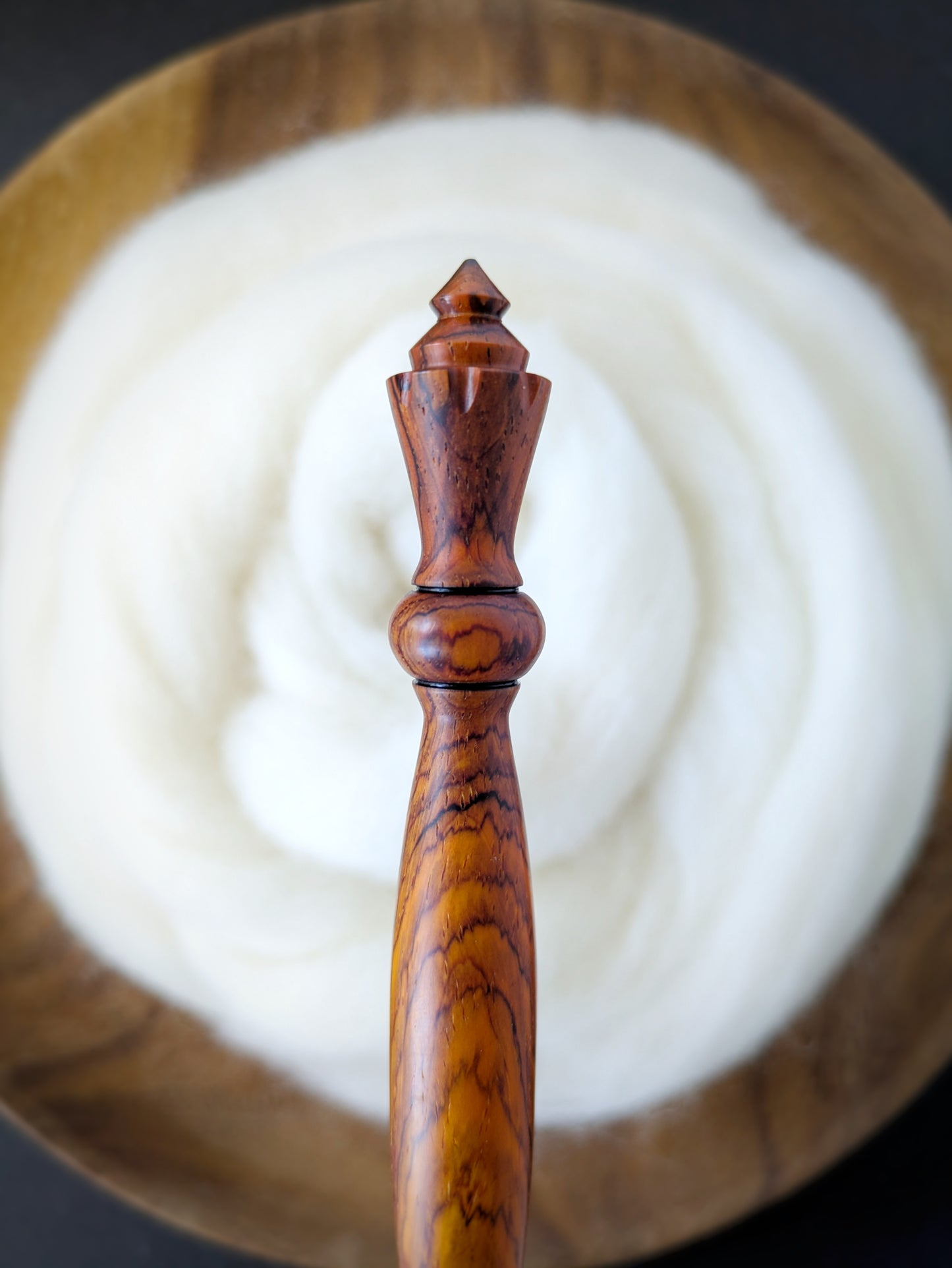 7 4.5mm Cocobolo Ergonomic Wood Crochet Hook