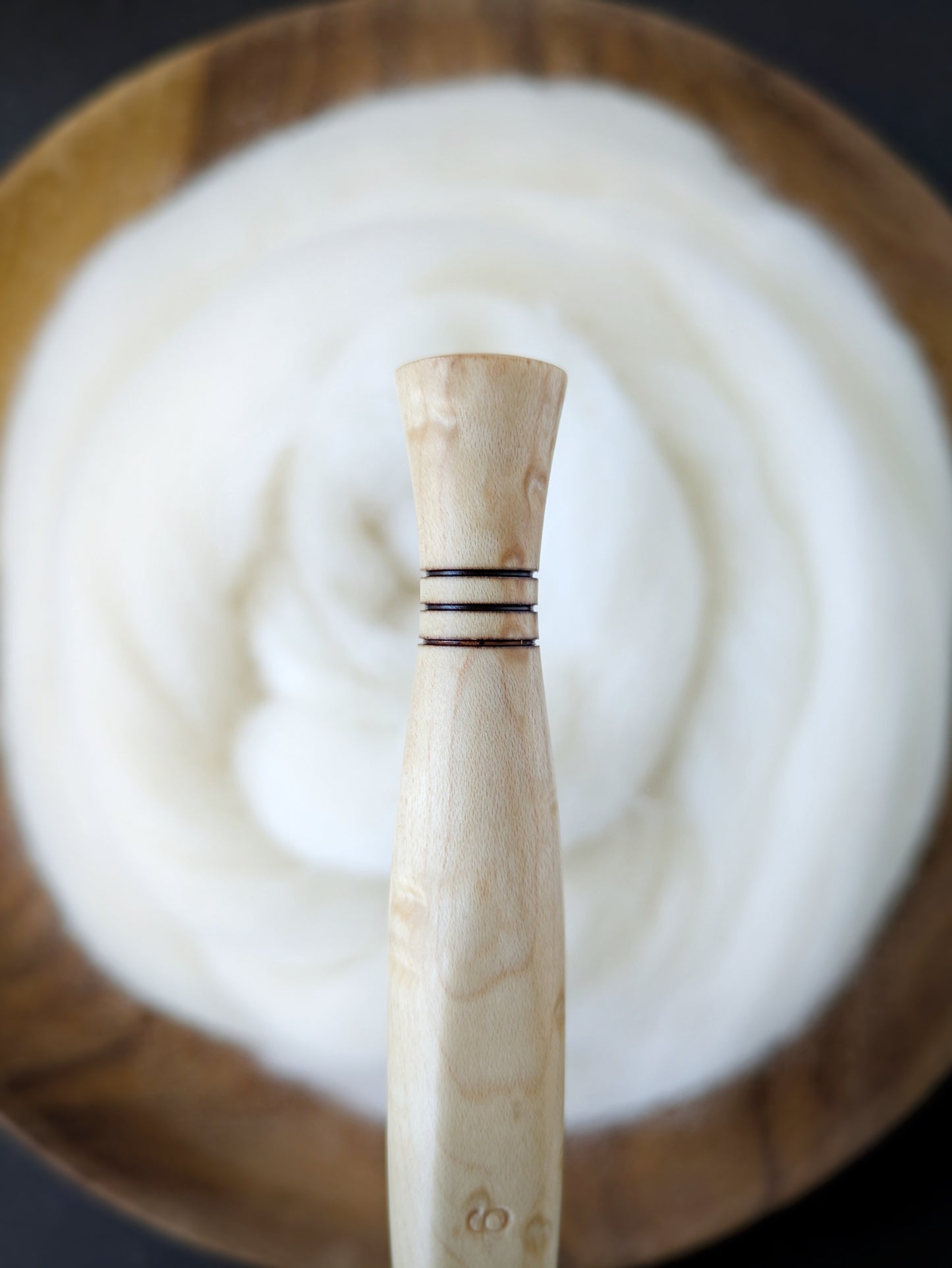 J 6mm Birdseye Maple Ergonomic Wood Crochet Hook