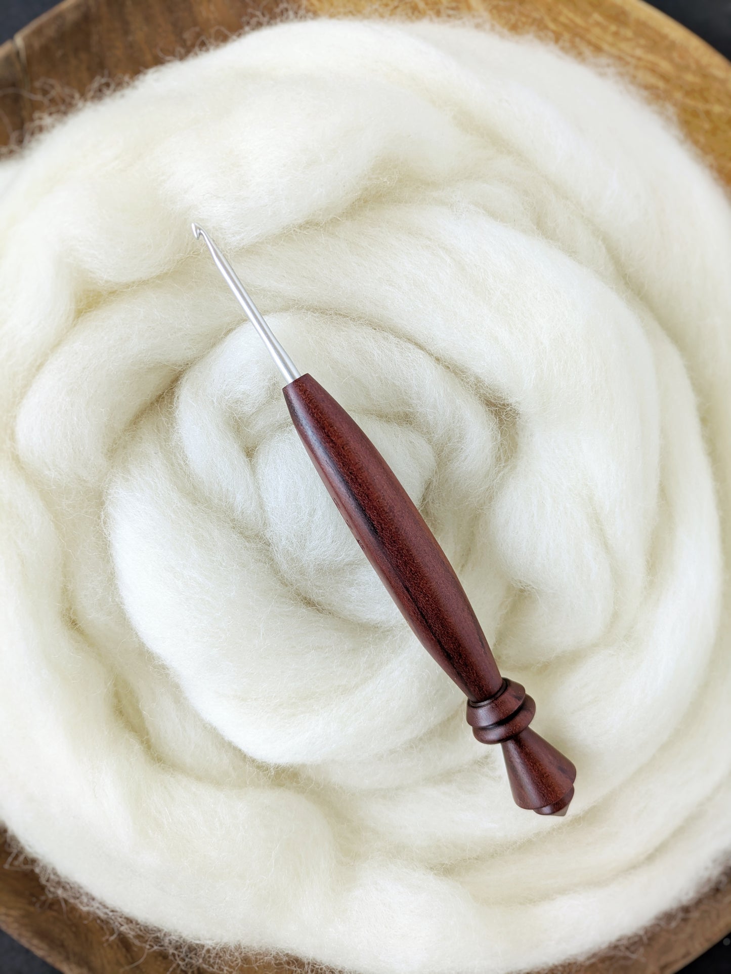 C 2.75mm Redheart Ergonomic Wood Crochet Hook