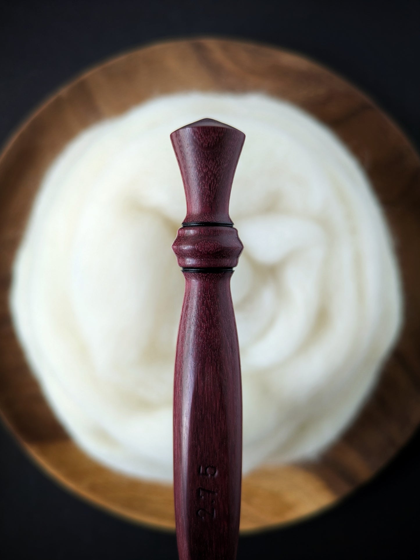 C 2.75mm Purpleheart Ergonomic Wood Crochet Hook