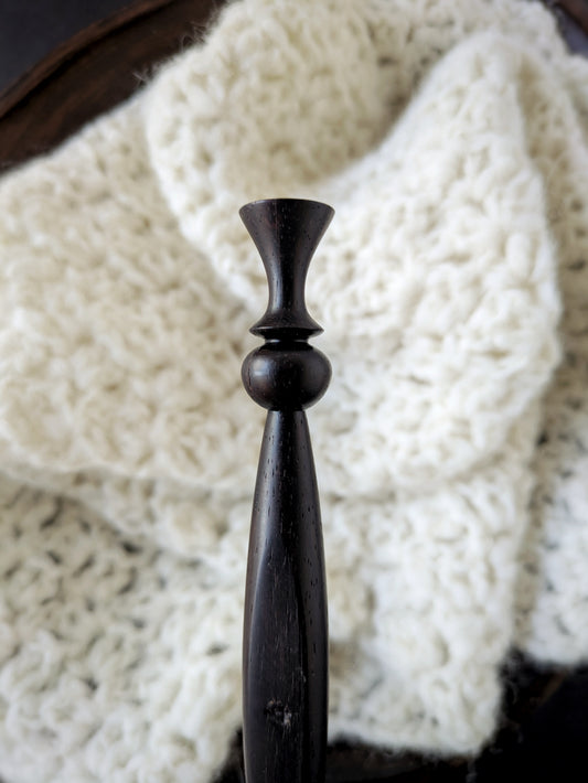 G 4mm Cocobolo Ergonomic Wood Crochet Hook