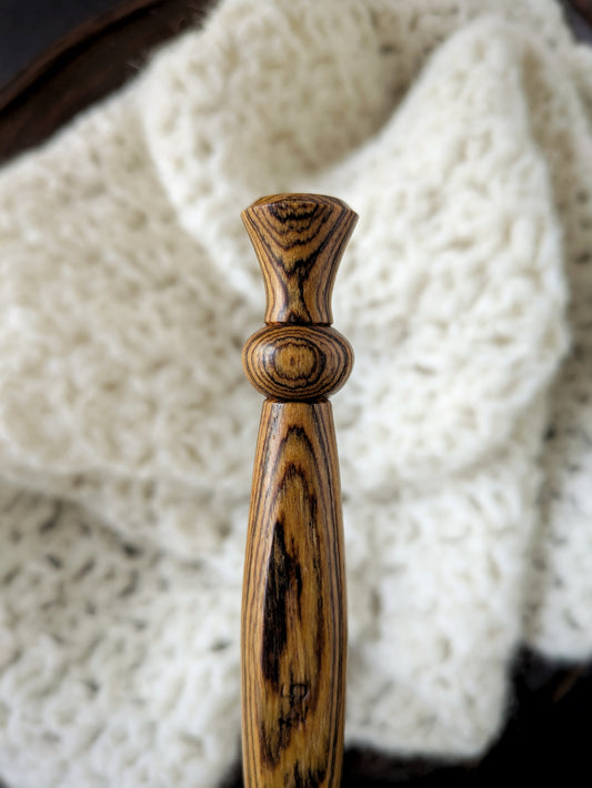 7 4.5mm Bocote Ergonomic Wood Crochet Hook