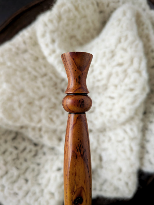 J 6mm Cocobolo Ergonomic Wood Crochet Hook