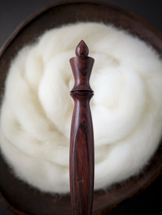 G 4mm Rosewood Ergonomic Wood Crochet Hook