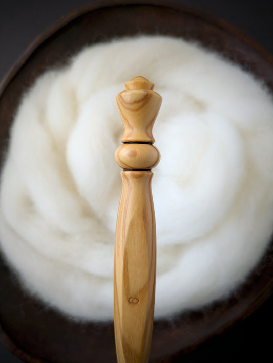 J 6mm Olivewood Ergonomic Wood Crochet Hook