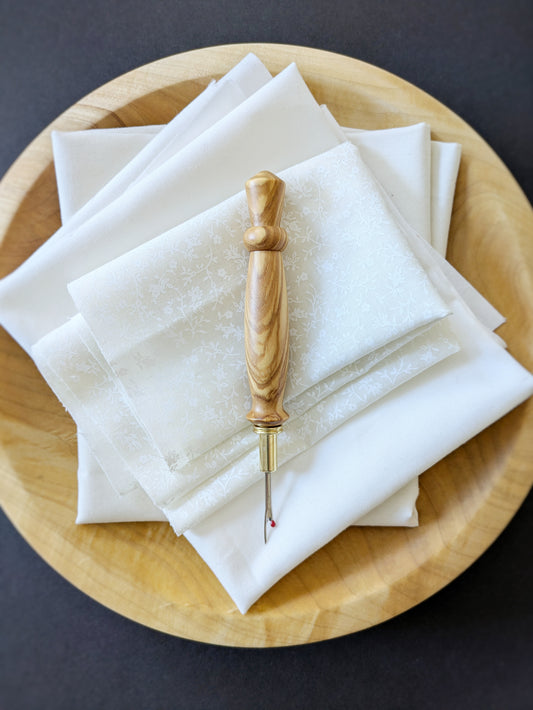 Olivewood + Gold Ergonomic Wood Seam Ripper