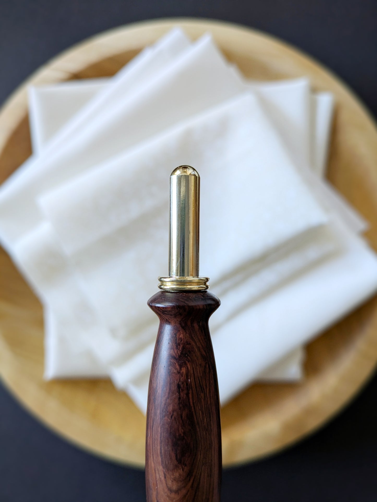 Rosewood + Gold Ergonomic Wood Seam Ripper