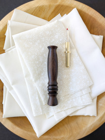 Ziricote + Gold Ergonomic Wood Seam Ripper