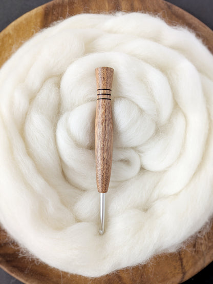 7 4.5mm Rosewood Ergonomic Wood Crochet Hook