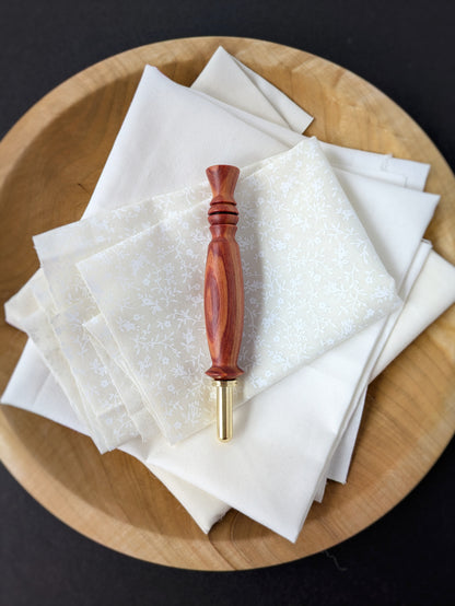 Tulipwood + Gold Ergonomic Wood Seam Ripper