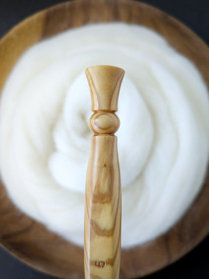 H 5mm Olivewood Ergonomic Wood Crochet Hook