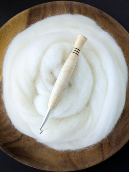 J 6mm Birdseye Maple Ergonomic Wood Crochet Hook