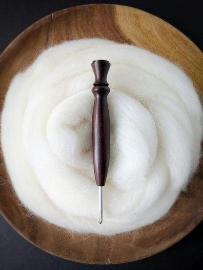 7 4.5mm Rosewood Ergonomic Wood Crochet Hook