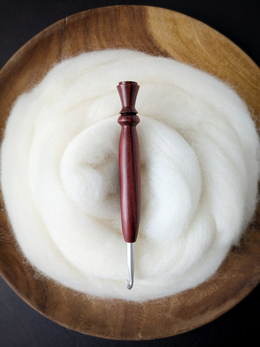 J 6mm Redheart Ergonomic Wood Crochet Hook