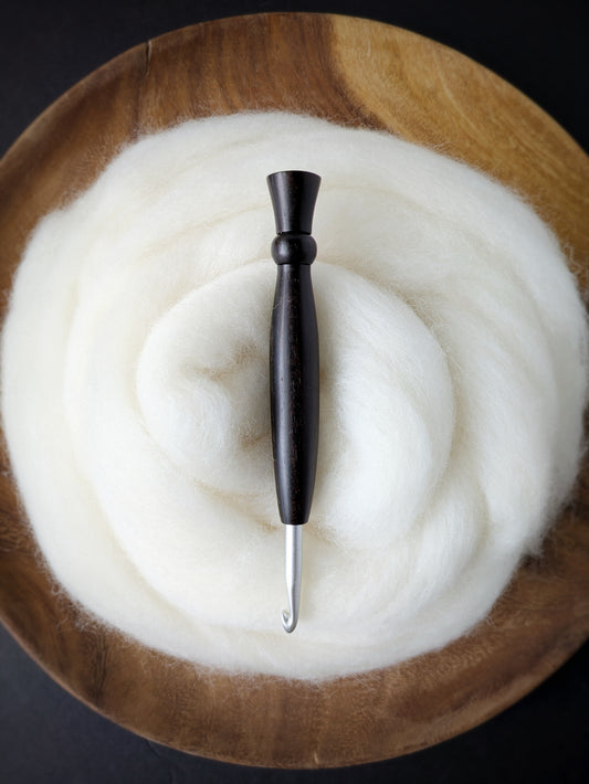 J 6mm Ziricote Ergonomic Wood Crochet Hook
