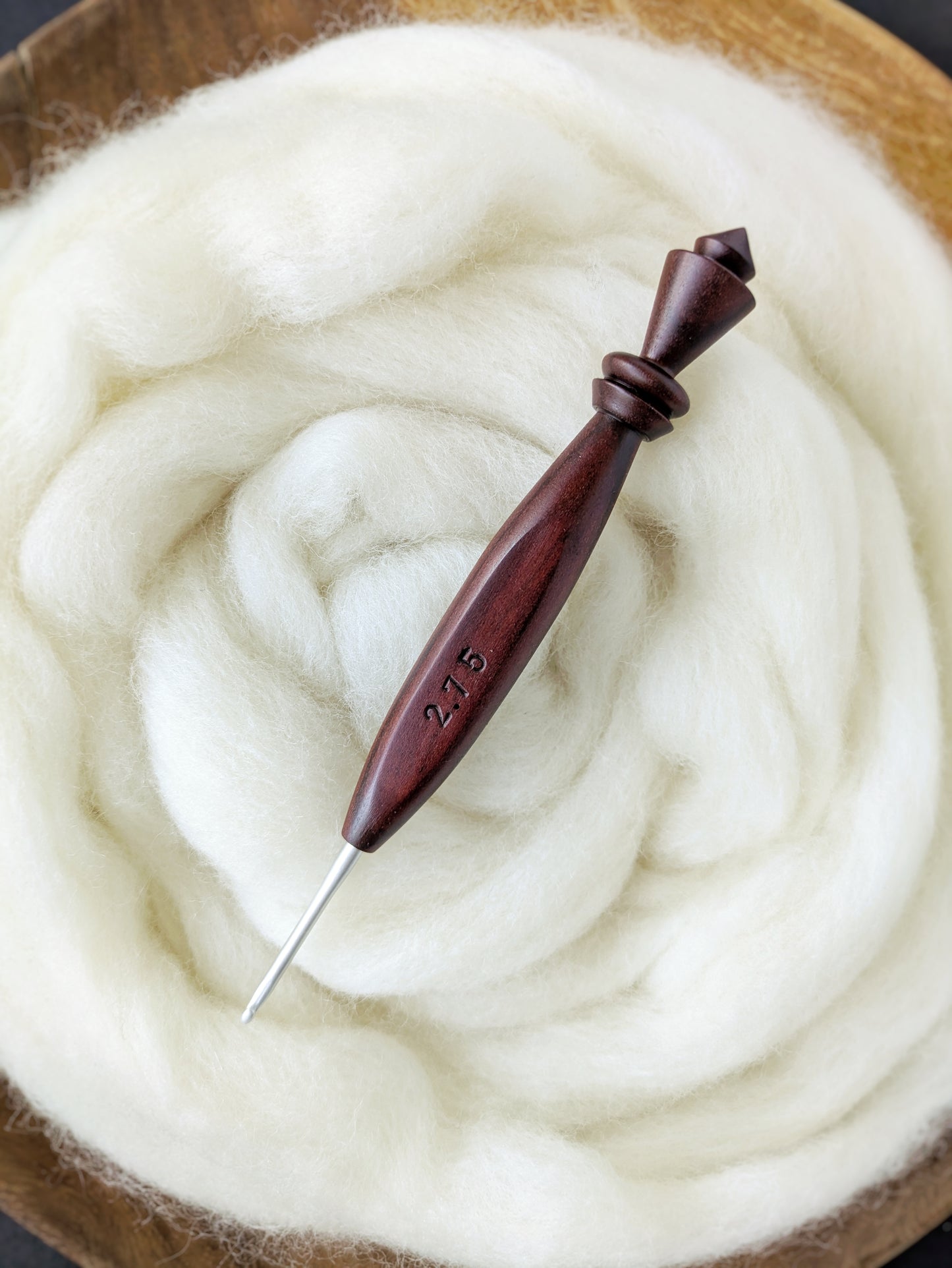 C 2.75mm Redheart Ergonomic Wood Crochet Hook