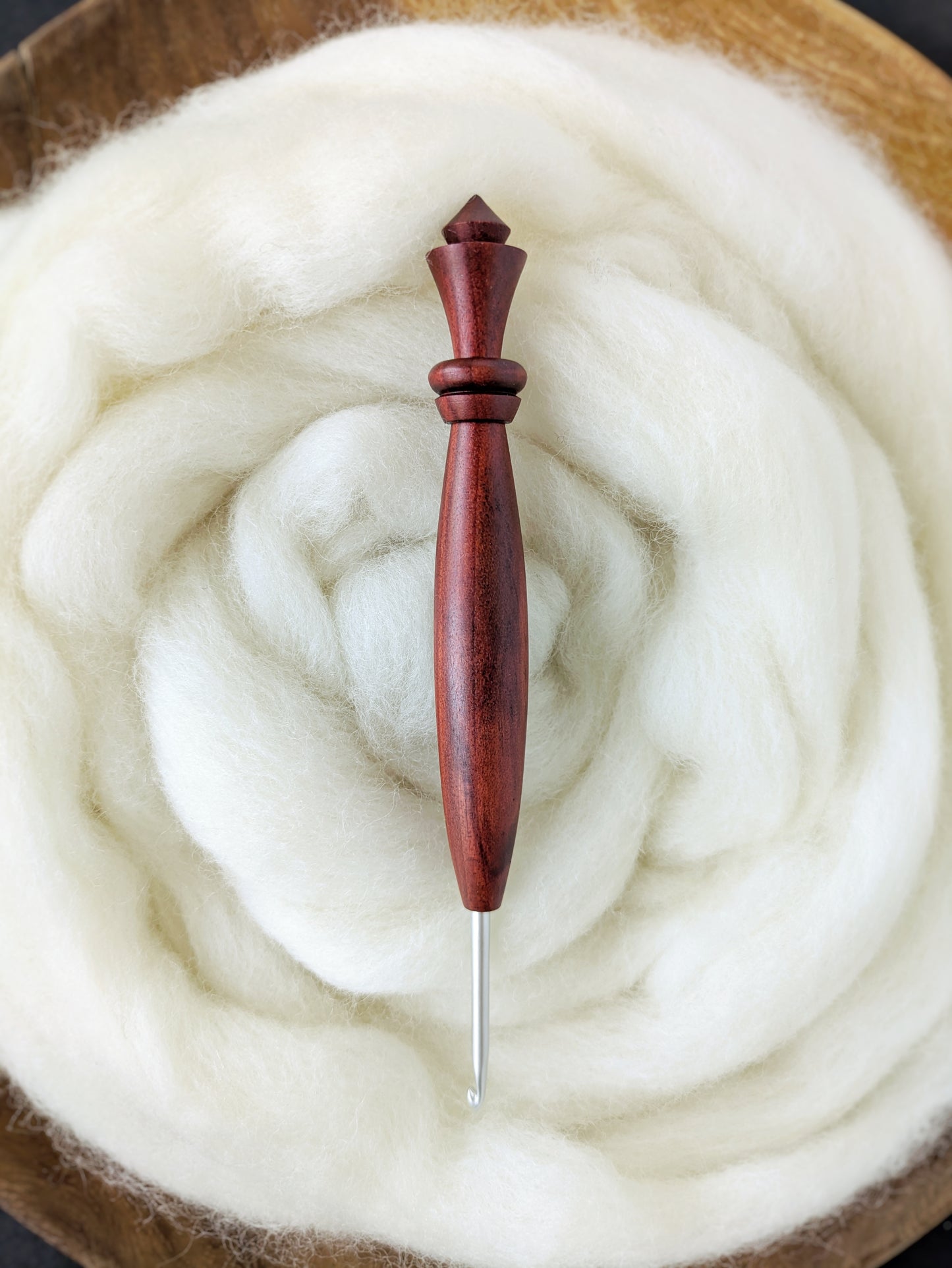 D 3.25mm Redheart Ergonomic Wood Crochet Hook