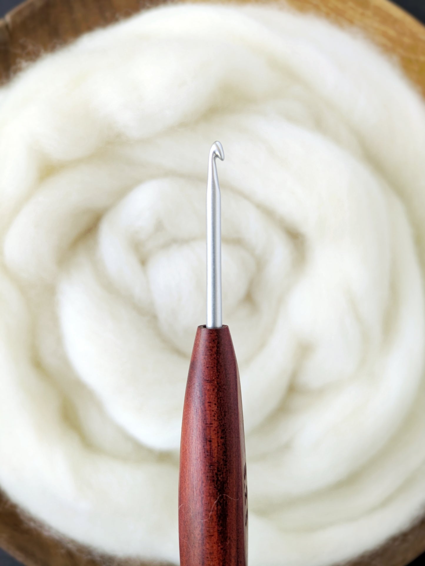 D 3.25mm Redheart Ergonomic Wood Crochet Hook