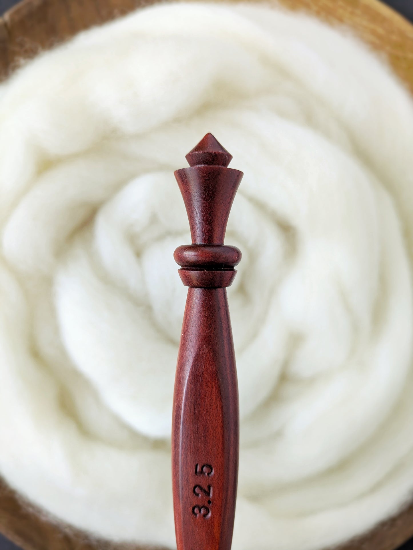 D 3.25mm Redheart Ergonomic Wood Crochet Hook