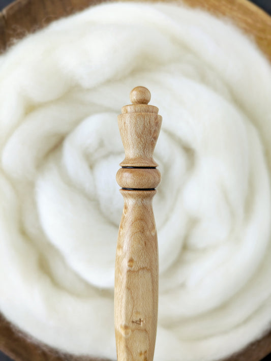 G 4mm Birdseye Maple Ergonomic Wood Crochet Hook