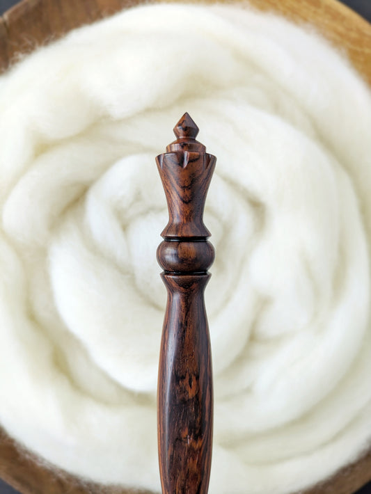 G 4mm Cocobolo Ergonomic Wood Crochet Hook