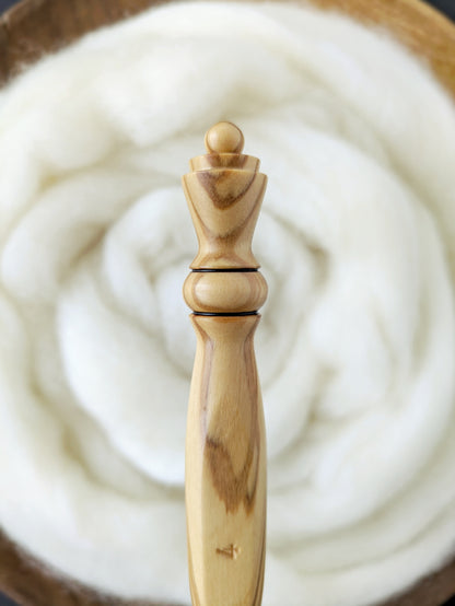 G 4mm Olivewood Ergonomic Wood Crochet Hook