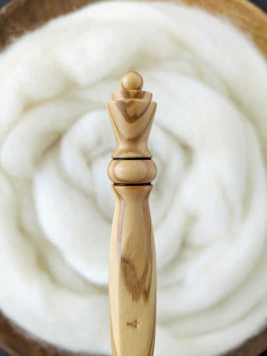 G 4mm Olivewood Ergonomic Wood Crochet Hook