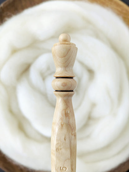 7 4.5mm Birdseye Maple Ergonomic Wood Crochet Hook