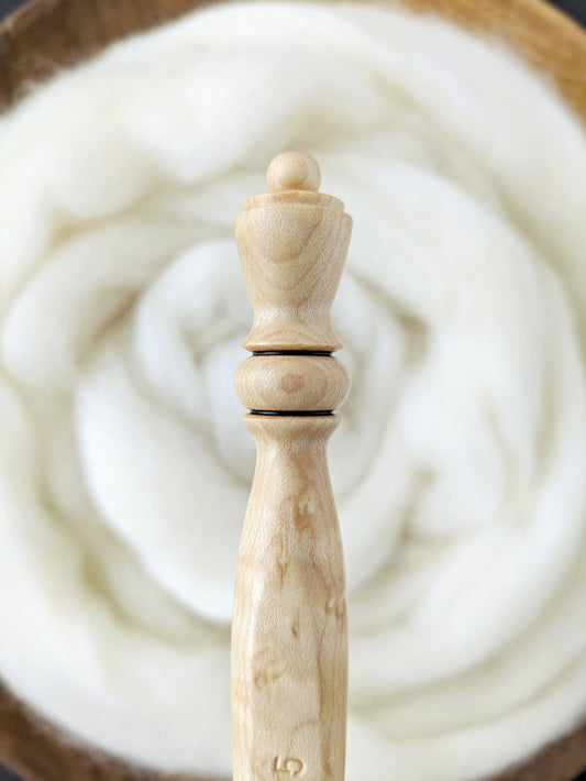 7 4.5mm Birdseye Maple Ergonomic Wood Crochet Hook