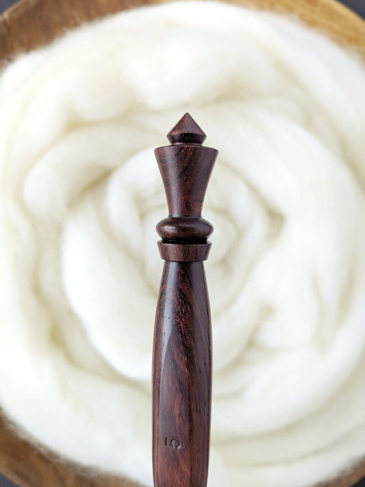H 5mm Rosewood Ergonomic Wood Crochet Hook
