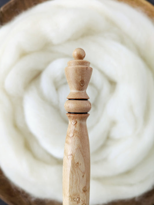 J 6mm Birdseye Maple Ergonomic Wood Crochet Hook