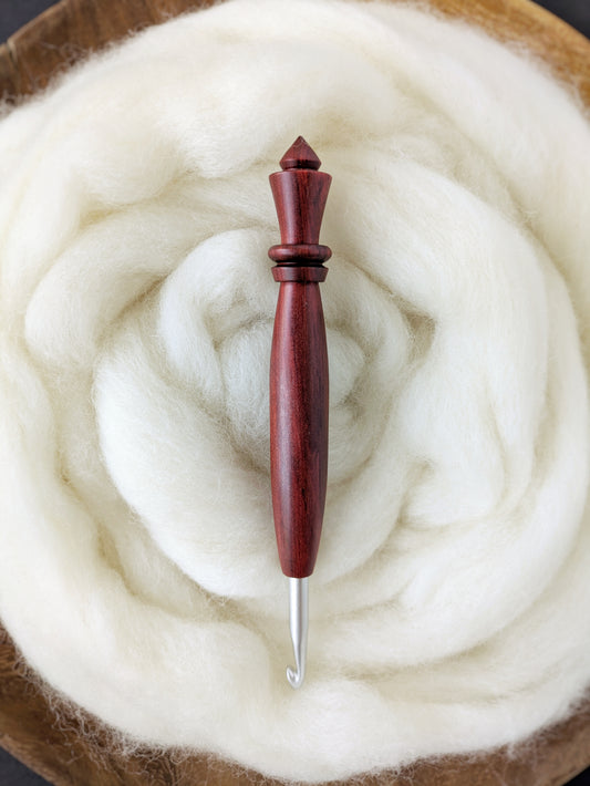 J 6mm Redheart Ergonomic Wood Crochet Hook