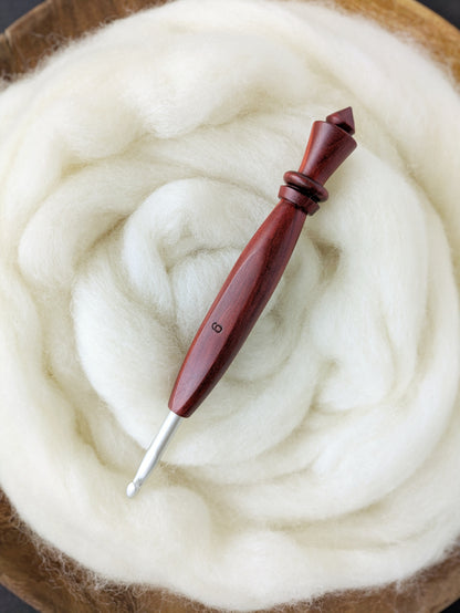 J 6mm Redheart Ergonomic Wood Crochet Hook