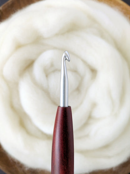 J 6mm Redheart Ergonomic Wood Crochet Hook