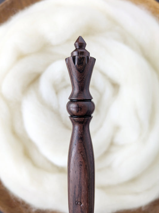 J 6mm Rosewood Ergonomic Wood Crochet Hook
