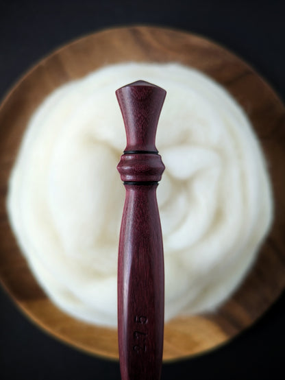 C 2.75mm Purpleheart Ergonomic Wood Crochet Hook