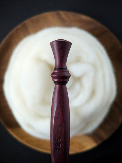 D 3.25mm Purpleheart Ergonomic Wood Crochet Hook