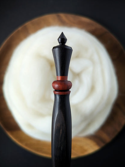 G 4mm Blackwood & Orangeheart Ergonomic Wood Crochet Hook