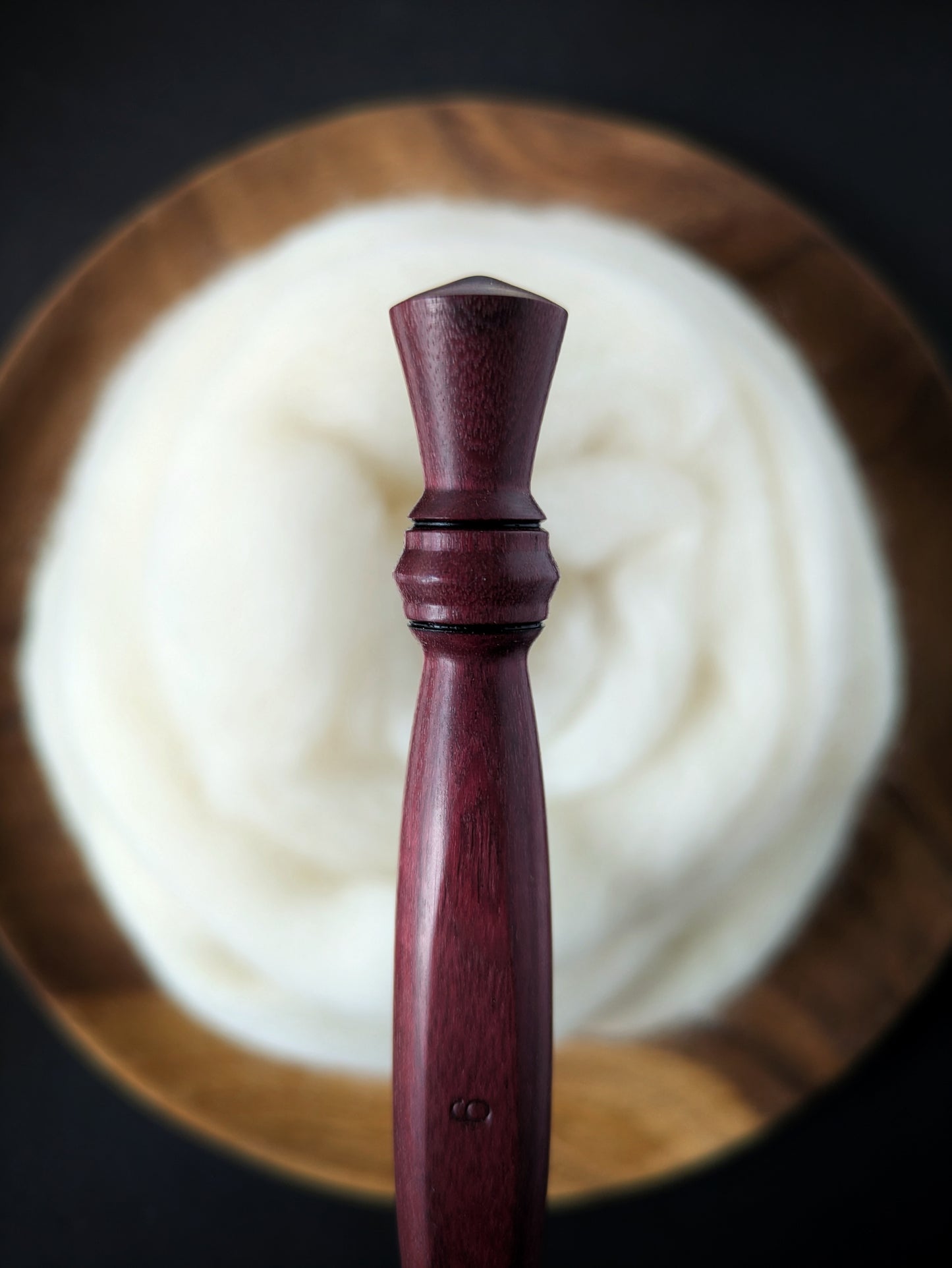 J 6mm Purpleheart Ergonomic Wood Crochet Hook