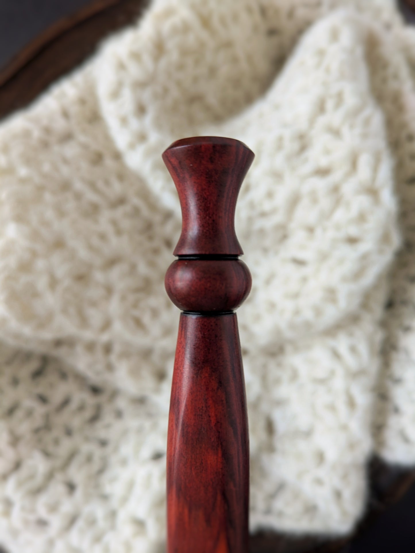 J 6mm Redheart Ergonomic Wood Crochet Hook