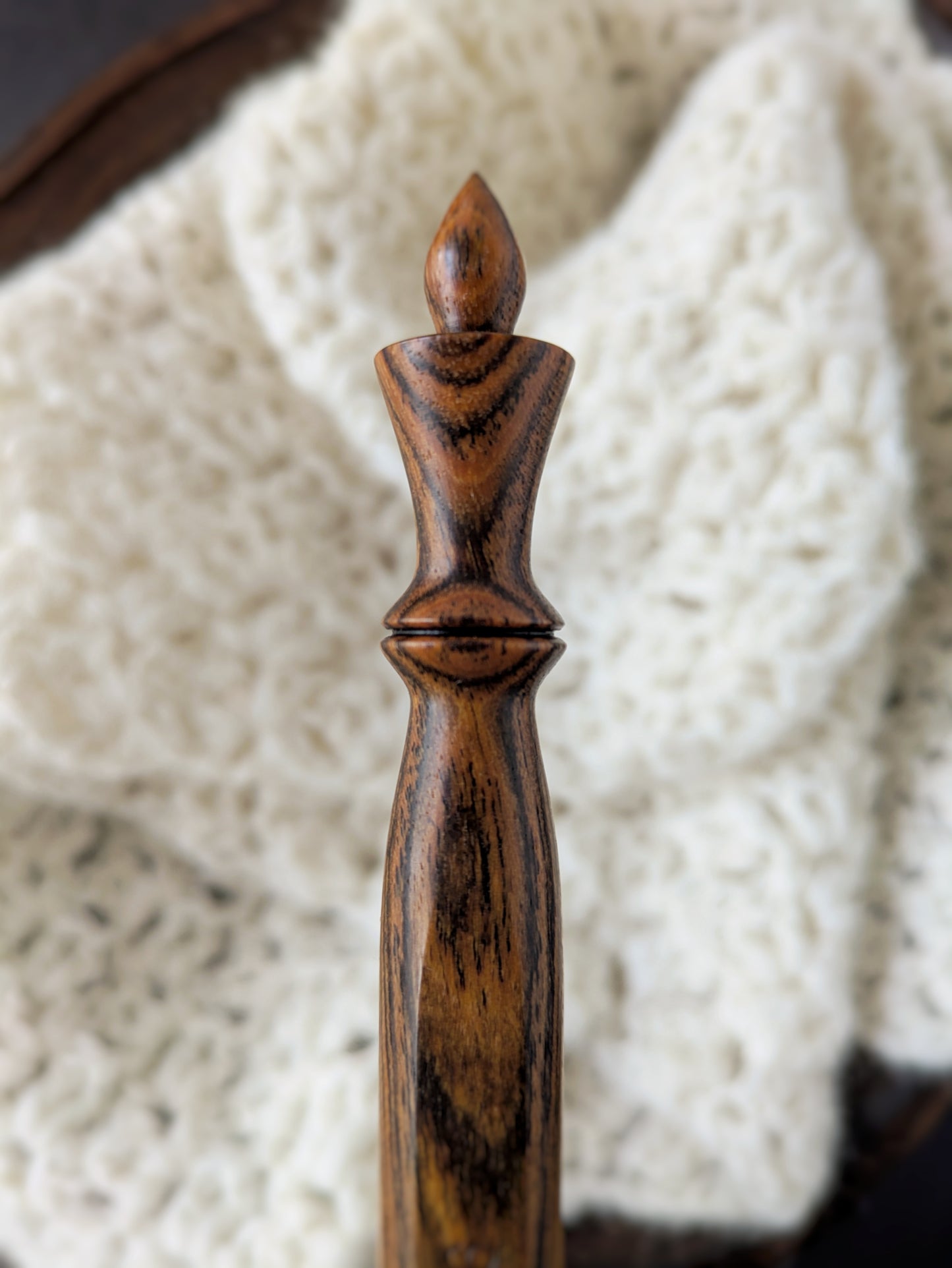 J 6mm Bocote Ergonomic Wood Crochet Hook