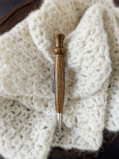 J 6mm Bocote Ergonomic Wood Crochet Hook