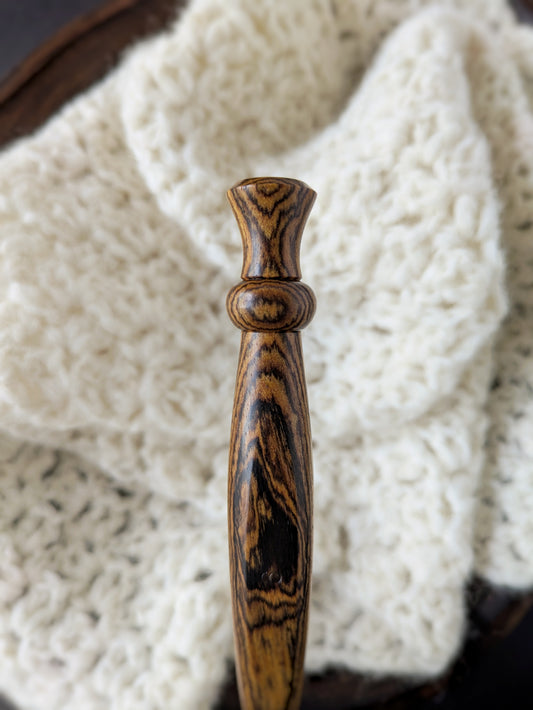 J 6mm Bocote Ergonomic Wood Crochet Hook