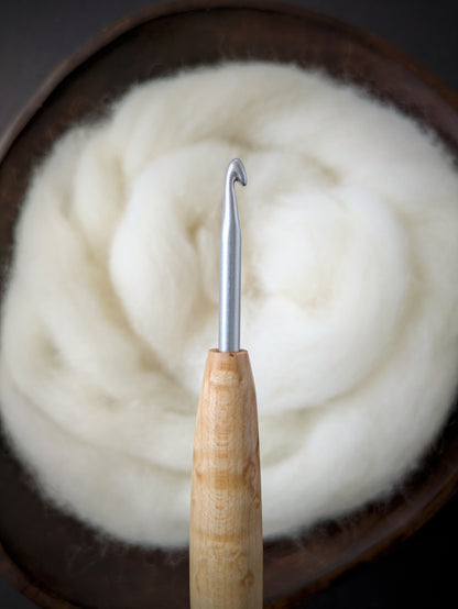 7 4.5mm Maple Ergonomic Wood Crochet Hook