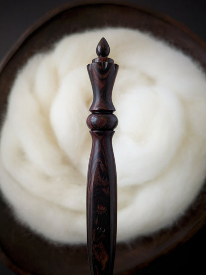 J 6mm Rosewood Ergonomic Wood Crochet Hook