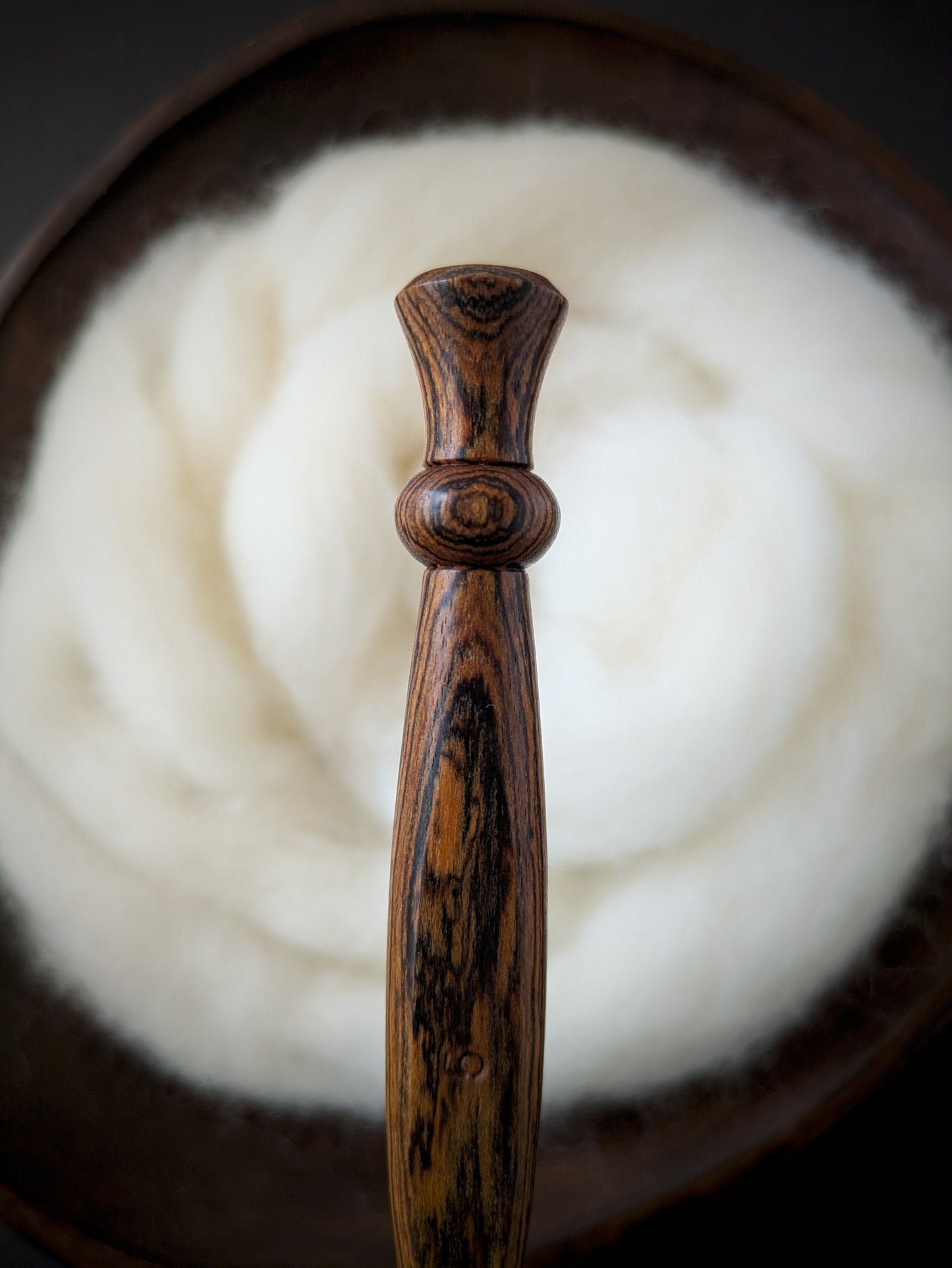 H 5mm Bocote Ergonomic Wood Crochet Hook
